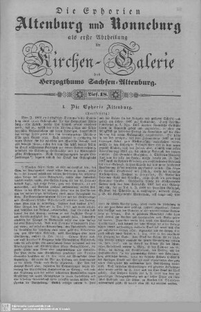 I. Die Ephorie Altenburg (Fortsetzung), Roschitz (Beschluß), Röpfen : 18. Lieferung