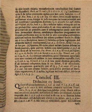 Conclusiones de legitima liberorum