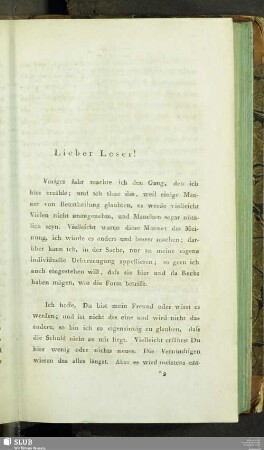 Liebe Leser!