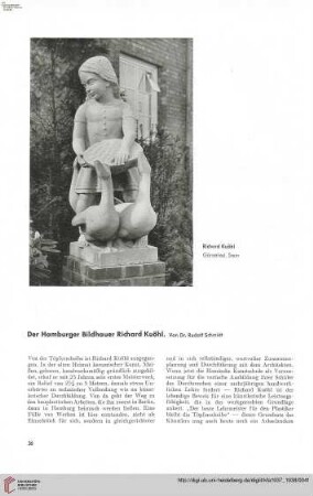 53: Der Hamburger Bildhauer Richard Kuöhl