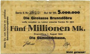 Notgeld - 5 Mill. Mark