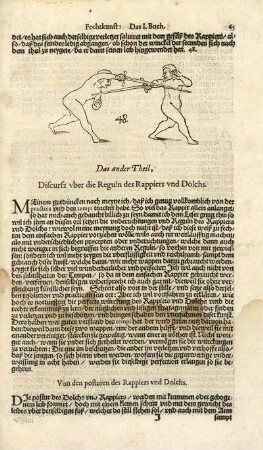 Dißcurs vber Reguln des Rappiers vnd Dolchs.