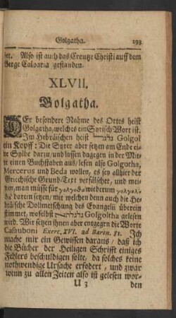 XLVII. Golgatha