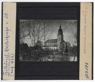 Bürgel-Thalbürgel, Klosterkirche St. Maria und St. Georg : Fernsicht, Außenansicht v. SO