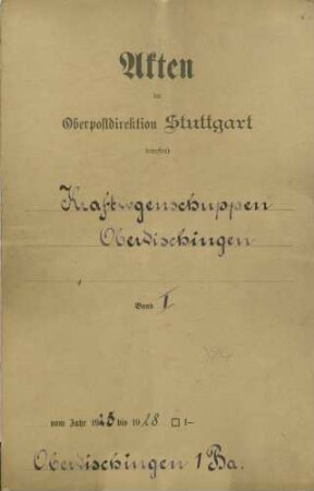 Gussenstadt, Gde. Gerstetten, Lkr. Heidenheim, Postagentur und Telegraphenanstalt mit Telephonbetrieb