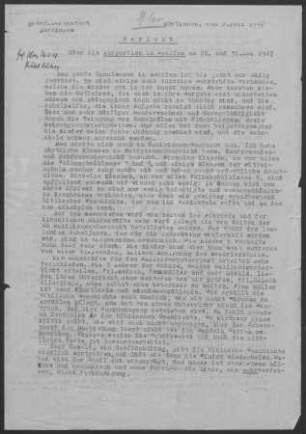 Neuffen: Pfarrbericht 1947