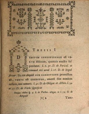 Theses iuris civ. et Saxonici de debito et hypotheca conditionali