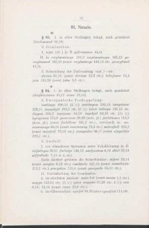 III. Nasale.