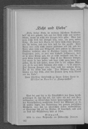 Aus Wilhelm Raabes "Hungerpastor": "Licht und Liebe"