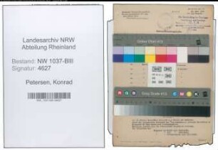 Entnazifizierung Konrad Petersen , geb. 16.03.1901 (Arzt)