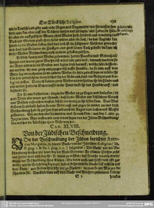 Cap. XLVIII. Von der Jüdischen Beschneidung