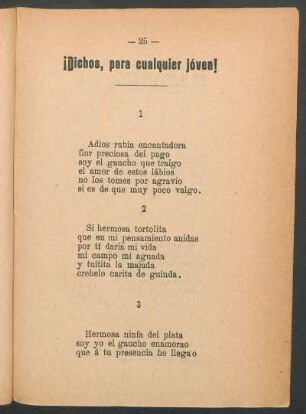 ¡Dichos, para cualquier jóven!