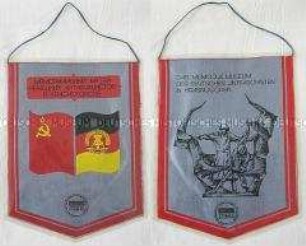 Souvenirwimpel des Memorialmuseums der deutschen Antifaschisten in Krasnogorsk