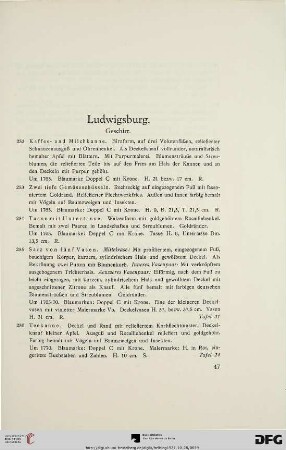 Ludwigsburg (Nr. 252-304)