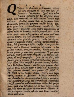Diss. botan. qua nova plantarum genera