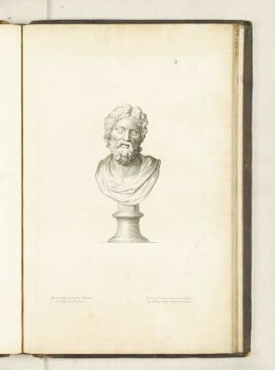 Buste antique de marbre, d'Isocrate. au Palais des Thuilleries.