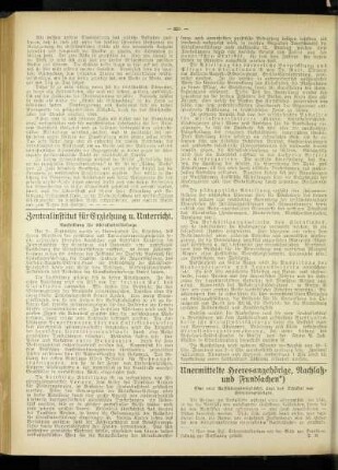 Unermittelte Heeresangehörige, Nachlaß- und Fundsachen : eine neue Aufklärungsmöglichkeiten über das Schicksal von Heeresangehörigen