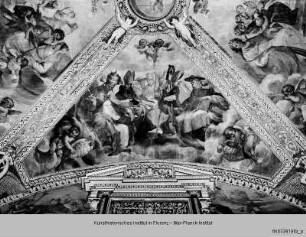 Ausmalung des Oratorio della Santissima Trinità : Ausmalung des Gewölbes : Versammlung der Kirchenväter