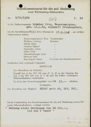 Schaber, Otto