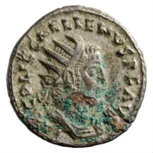 Münze, Antoninian, 256 n. Chr.