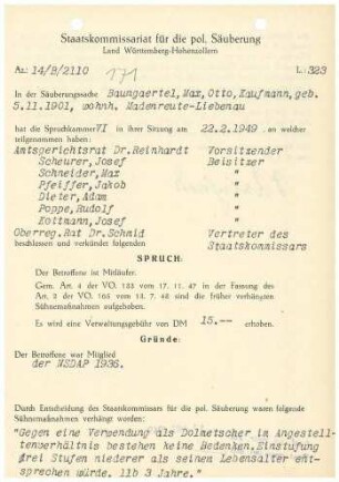 Baumgaertel, Max Otto