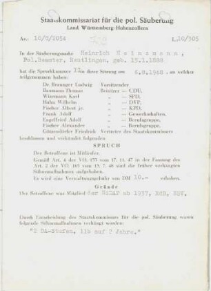 Heinzmann, Heinrich