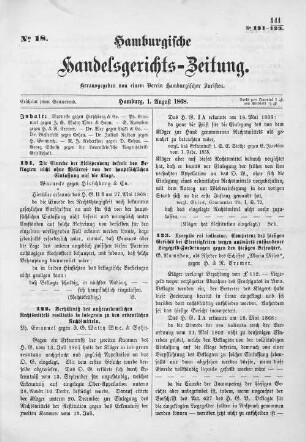 No. 18. 1. August 1868