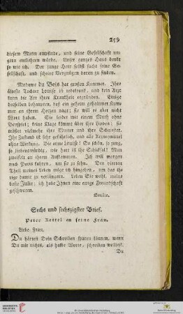 (Sechs und sechzigster Brief - Siebzigster Brief)