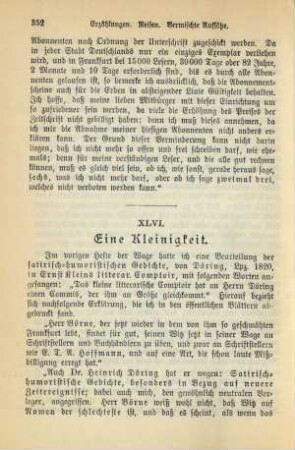 XLVL. Eine Kleinigkeit