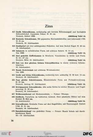 Zinn (Nr. 457-480)