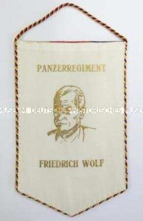 Erinnerungswimpel des Panzerregiments "Friedrich Wolf" zum 35. Jahrestag der DDR