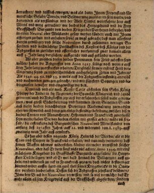 Warhaffter und wolbegründter Bericht von der Neutralitet, so zwischen der Graffschaft Burgundt ... und dem Hertzogthum Burgundt ... gestifftet ... worden