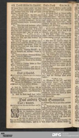 Das andere Buch Samuelis.