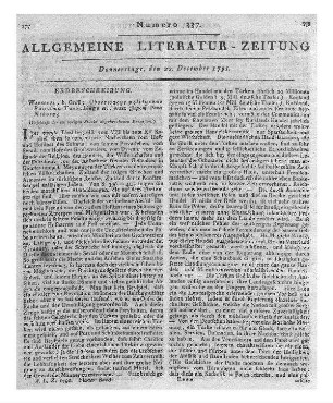 Mauvillon, [Jakob]: Des Herzoglich Braunschweigischen Ingenieur-Obristlieutenants Mauvillon gerichtliche Verhöre und Aussagen den Verfasser der Schrift "Bahrdt mit der eisernen Stirn" betreffend. - Braunschweig : Schulbuchh., 1791