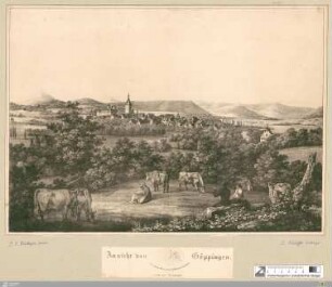 Ansicht von Göppingen : von der Westseite