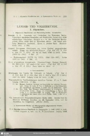 N. Länder- Und Völkerkunde