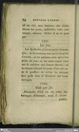 CXXII. Goût peu sûr
