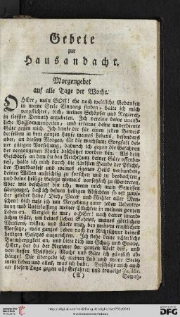 Gebete zur Hausandacht