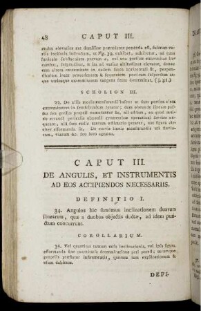 Caput III. De Angulis, Et Instrumentis Ad Eos Accipiendos Necessariis