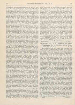 228 [Rezension] Heinzelmann, M., Christentum und moderne Weltanschauung