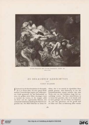 Zu Delacroix' Gedächtnis