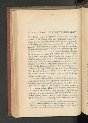 The Police of Bombay Presidency.