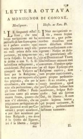 Lettera ottava a Monsignor di Conone