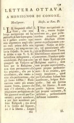 Lettera ottava a Monsignor di Conone