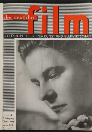 Der Deutsche Film - 1938-Okt: Der Deutsche Film - 1938-Okt