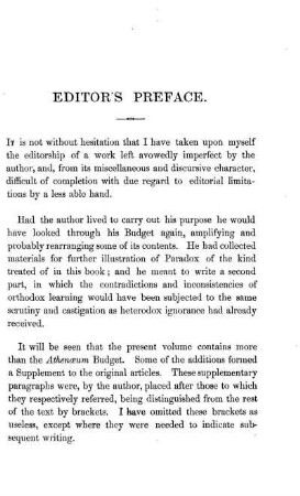 Editor's Preface. Erratum.