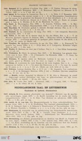 Nederlandsche Taal- en Letterkunde (Nr. 3307-3658)