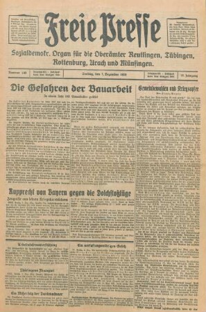 Freie Presse 1928 (Nr. 288). Tagesausgabe, "Zweites Blatt" und "Aus dem Wirtschaftsleben"