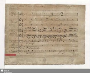 La villanella di Misnia. Excerpts - Mus.3550-F-8 : S, orch