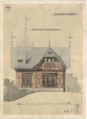 Pumpstation im Hofgarten. Ansicht nach der schönen Aussicht.